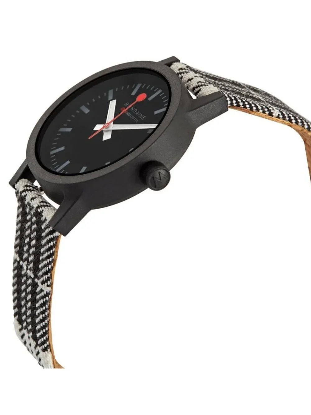 NWT Mondaine Essence Quartz Black Dial Ladies Watch